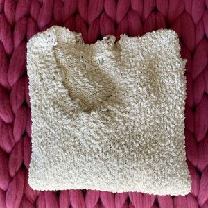 Distressed super soft sweater